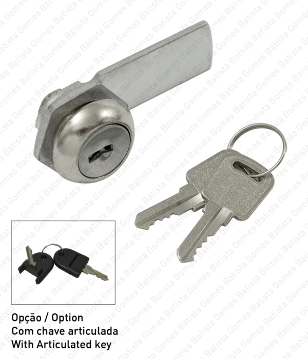 Fechadura de patilha para m�veis met�licos